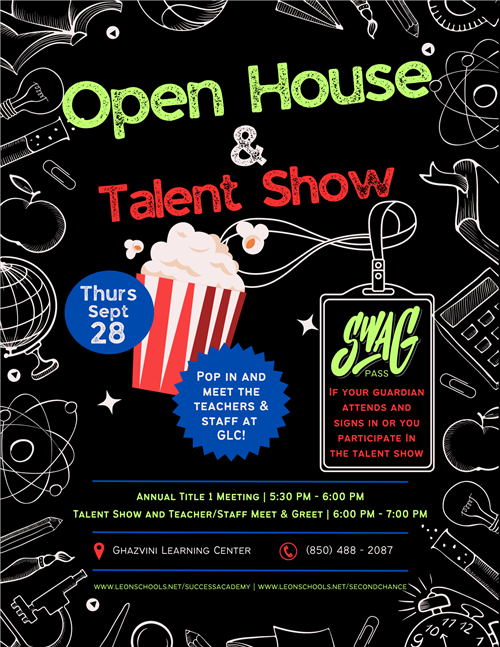 Open House September 28 5:30-7:00
